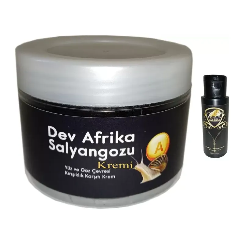 Giant Yaşlanmakarşıtı 100ml Dev Afrikasalyangozu Kremi + Caraboa Analdaraltıcı Sıkılaştırıcıkrem 60 Ml