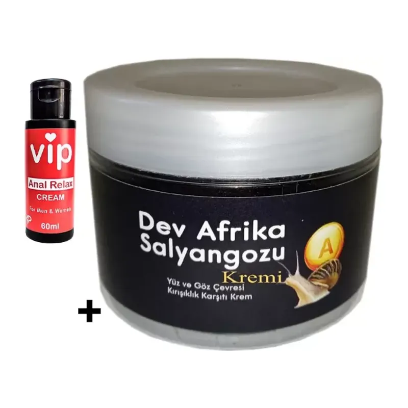 Giant Dev Afrikasalyangozu Yaşlanmakarşıtı Kremi 100 Ml + Vip Bay Bayan Analrahatlatıcı Krem