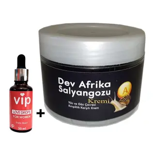 Giant Yaşlanmakarşıtı Dev Afrikasalyangozu Kremi 100 Ml + Vip Bayan Afrodizyakdamla