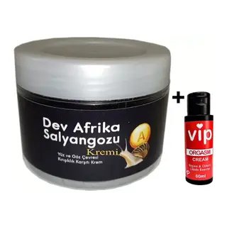 Giant YÀşlanma Karşıtı Salyangozkremi 100ml Dev Afrikasalyangozu + Vip Orgazmkrem 60 Ml