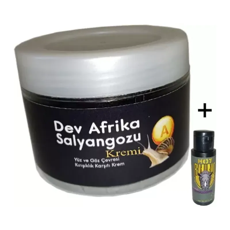 Giant Yaşlanmakarşıtı 100ml Dev Afrikasalyangozu Kremi + Hotrhino Analdaraltıcı Sıkılaştırıcıkrem 60 Ml