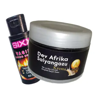 Giant Afrika Anti-aging Krem 100ml Dev Afrikasalyangozu + Sıxx Bayan Orgazmkremi