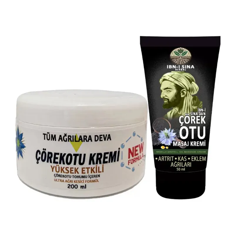 Çörek Otu Kremi Xlwhite Büyük 200 Ml Krem + İbn-i Sina Çörek Otu Kremi 50 Ml
