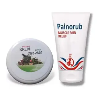 Painorub Kafur Özlü Mucizevi Extra Krem 200 Ml + Muscle Pain-relief Cream 50 Ml