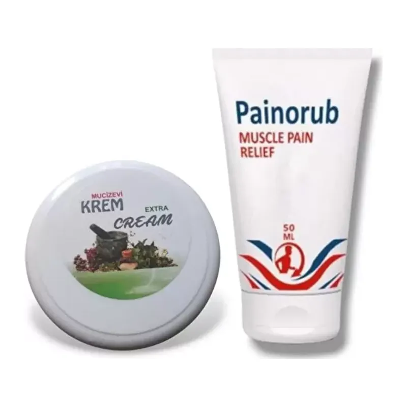 Painorub Kafur Özlü Mucizevi Extra Krem 200 Ml + Muscle Pain-relief Cream 50 Ml