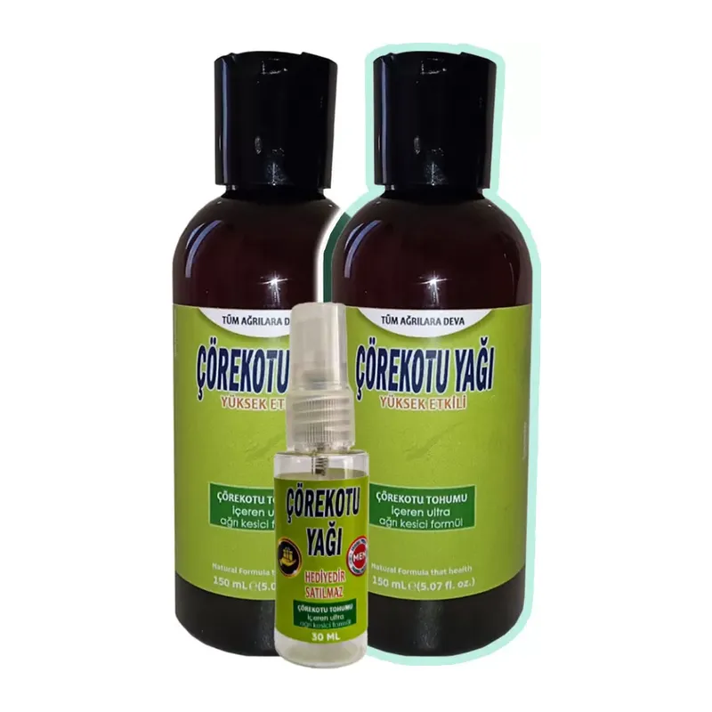 Çörek Otu Yağı 2 Adet 150 Ml Teskin Masaj Yağı + Çörek Otu Yağı Teskin Yağı 30 Ml