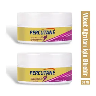 Percuadet Vücut Ağrı Yönetimi Için Hızlı Ve Etkili Masaj Bakım Kremi 50 Ml X 2 Adet