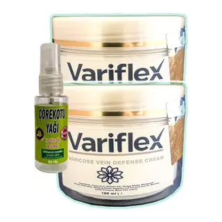 Variflex Leg: 2 Adet Varislerinize Bakım Kremi 100 Ml + Çörek Otu Yağı Teskin Yağı 30 Ml