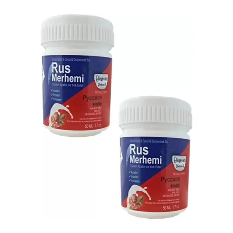 Rus Merhemi Tüy Azaltıcı Ve Yok Edici Kremi 50 Ml X 2 Adet