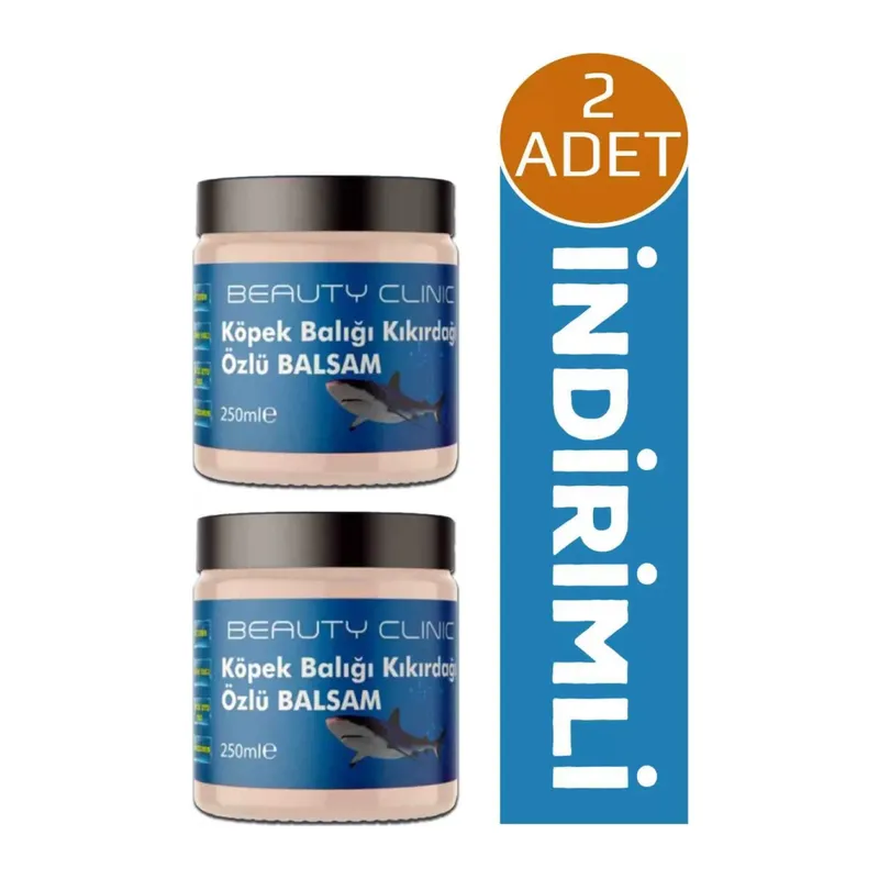 Beauty Clinic Köpek Balığı Kremi 2 Adet 250 Ml