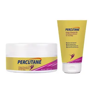 Percuadet Tüp + Kavanoz Vücut Masaj Krem Seti 50ml 1erli: Kapsikum Meyvesi Oleoresini Arnika Montana Çiçeği Articum Lappa (dulavratotu) Kökü