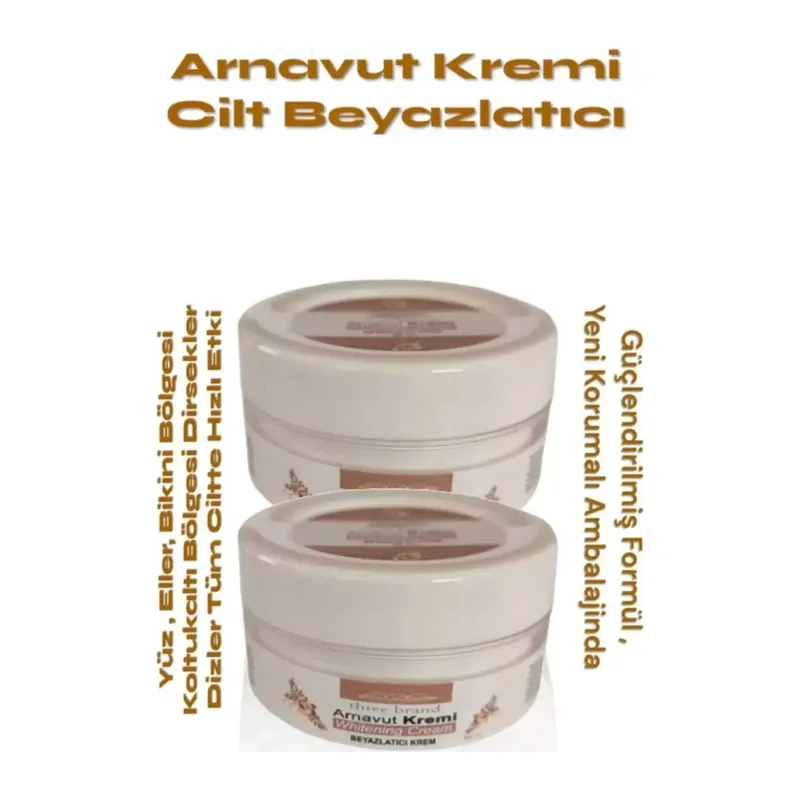 Süper Whitening Cream Arnavut Kremi Krem 100 Ml X 2 Adet