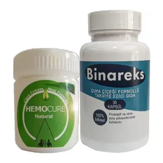 Hemocure Cream Özel Karışım 50 Ml Kremi + Yanında Erkeklere Binarex 30lu Pırostat Caps