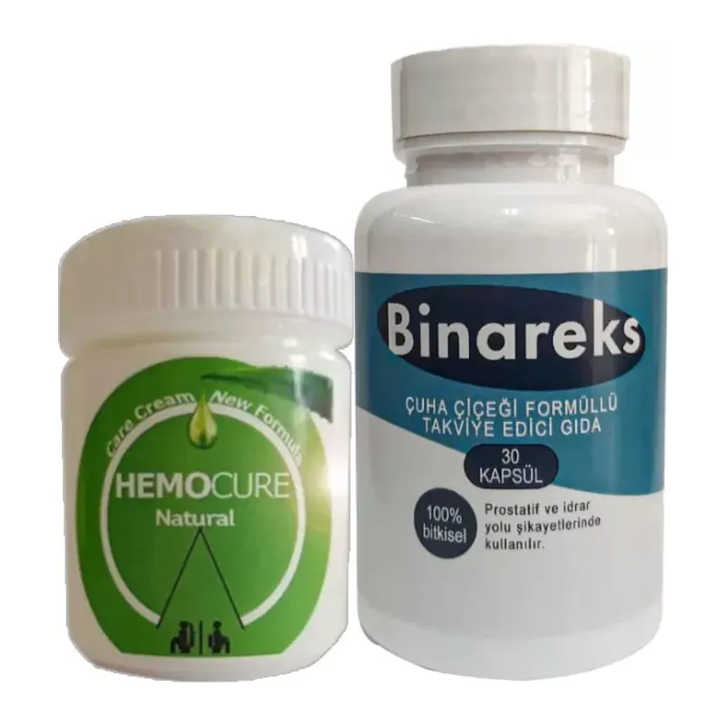 Hemocure Cream Özel Karışım 50 Ml Kremi + Yanında Erkeklere Binarex 30lu Pırostat Caps