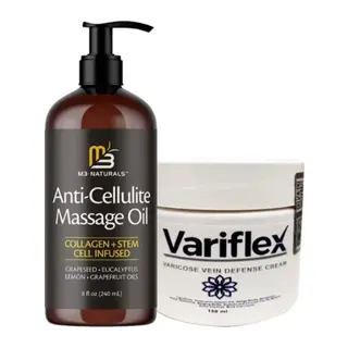Variflex Anti-cellulite Massage Oil 240 Ml Masaj Yağı + Variflex Antivaris Karşıtı Kremi 150 Ml