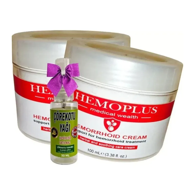 Süper Hemoplus Bakım Kremi 100 Ml X 2 Adet + Çörek Otu Yağı 30 Ml