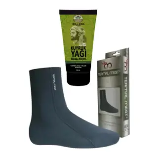 Süper Ibni Sina Kuyruk Yağı Masaj Kremi 50 Ml Su Ve Isı Geçirmeyen Mest Çorap(xxl)