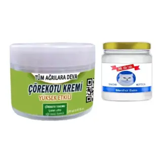 Süper Çörek Otu Kremi 150 Ml Krem +snow Kitten 50 Ml Menthol Balm