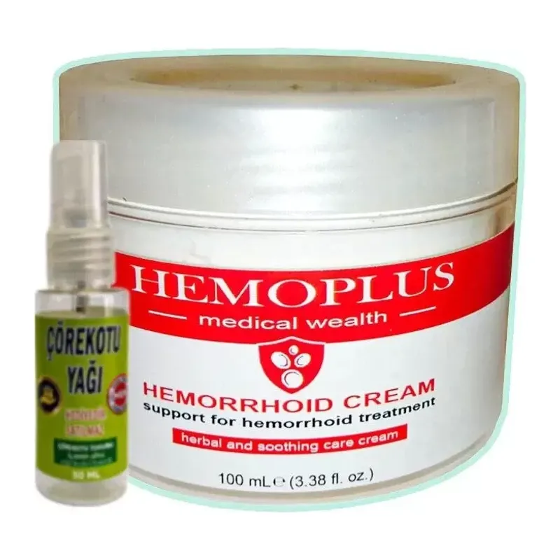 Süper Hemoplus 100 Ml Bakım Kremi + 30 Ml Çörek Otu Yağı İle