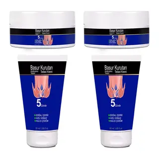 Basurkurutan 2 Adet Aslanpençesi Kesadet Hellebore Çiçeği Kadife Papatya E Vitaminli (50 Ml) Tüp&kavanoz Krem Seti