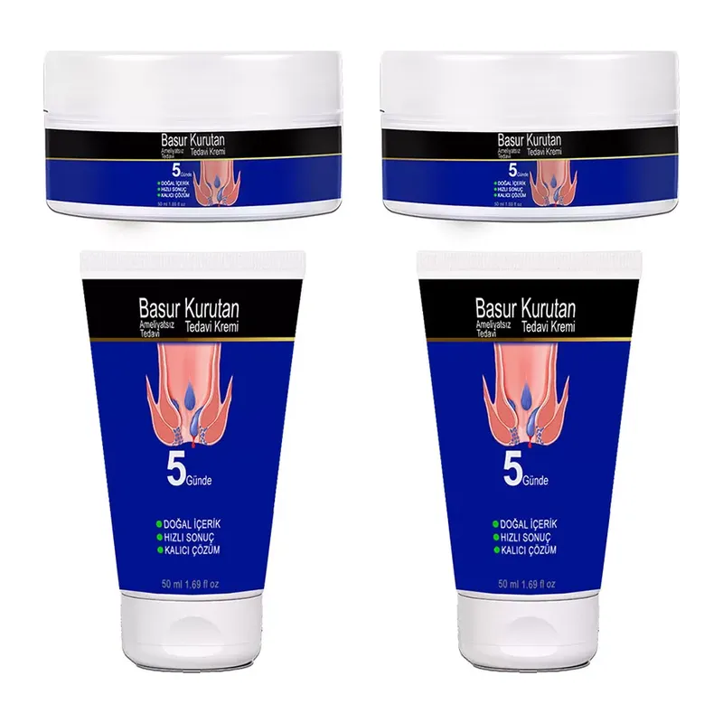 Basurkurutan 2 Adet Aslanpençesi Kesadet Hellebore Çiçeği Kadife Papatya E Vitaminli (50 Ml) Tüp&kavanoz Krem Seti