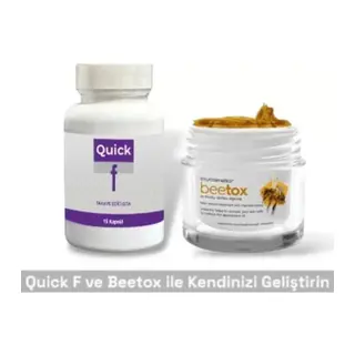 Süper Quick F Destekleyici 15'li + Bee Tox Arı Zehri Krem