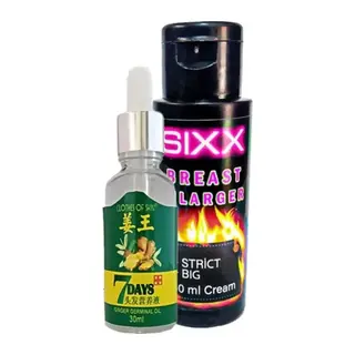 Süper 7days Bay Saç Bakım Yağı Ve + Sıxx Memme Bakım Kremi 60 Ml
