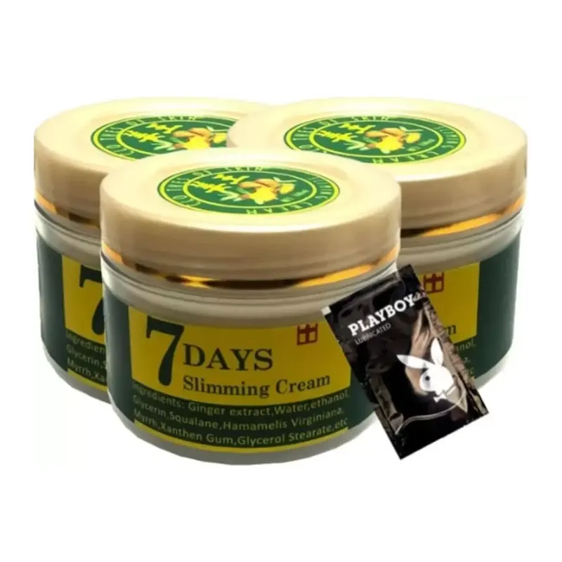 Süper 7days Ginger 3x Adet Miracle Slimming Cream 100 Ml Sel Kremi + 1 Adet Jel Hediye