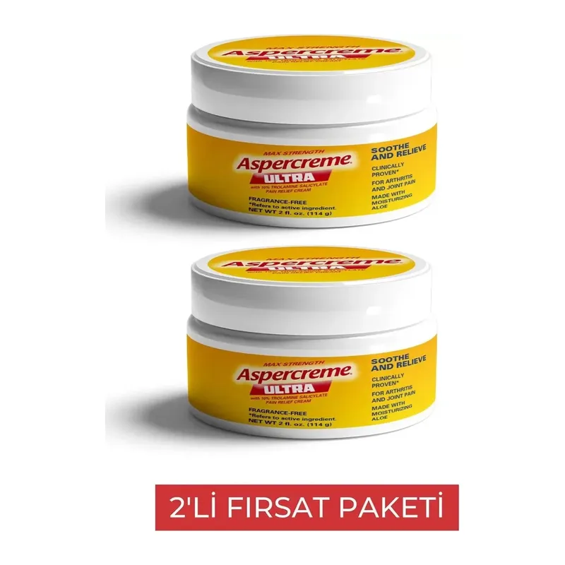 Süper Aspercreme Ultra Masaj Kremi 2 Adet