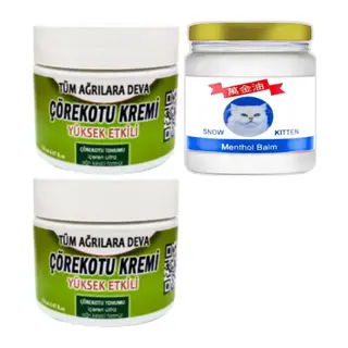Çörek Otu Kremi 2 Adet 100 Ml + Snow Kitten Menthol Balm 50 Ml / Seti