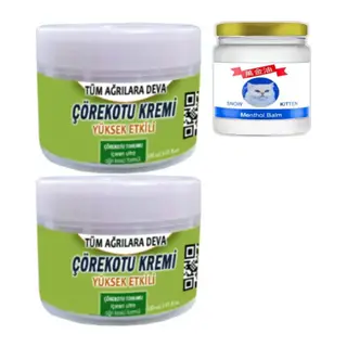 Çörek Otu Kremi 2 Adet 150 Ml + Snow Kitten 50 Ml Menthol Balm / Teskin Seti