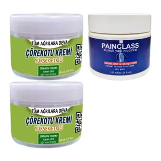Çörek Otu Kremi 2 Adet 150 Ml + Painclass 150 Ml Kuyruk Yağı Kremi / Teskin Krem Seti