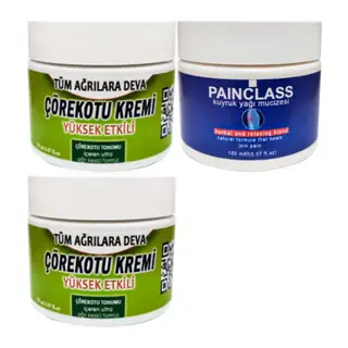 Çörek Otu Kremi 2 Adet 100 Ml Kremi + Painclass 150 Ml Kuıyruk Yağı Kremi