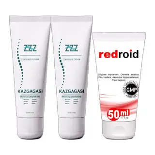 Kaz Gagası Kremi 2 Adet 100 Ml Corydalis Cream + Redroid 50 Ml Analbakım Kremi