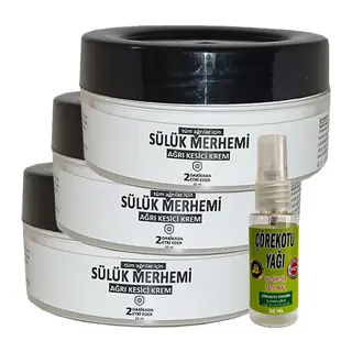 Playboy Sülük Merhemi 3 Adet 50 Ml Relax Kremi Bölgesel Bakım Kremi Crk:053 + Yanında Hediye 30 Ml Çörek Otu Yağı