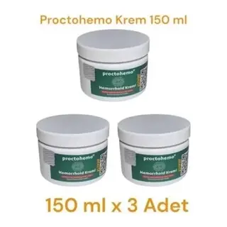 Proctohemo Krem 150 Ml - Hemorrhoid Cream X 3 Adet