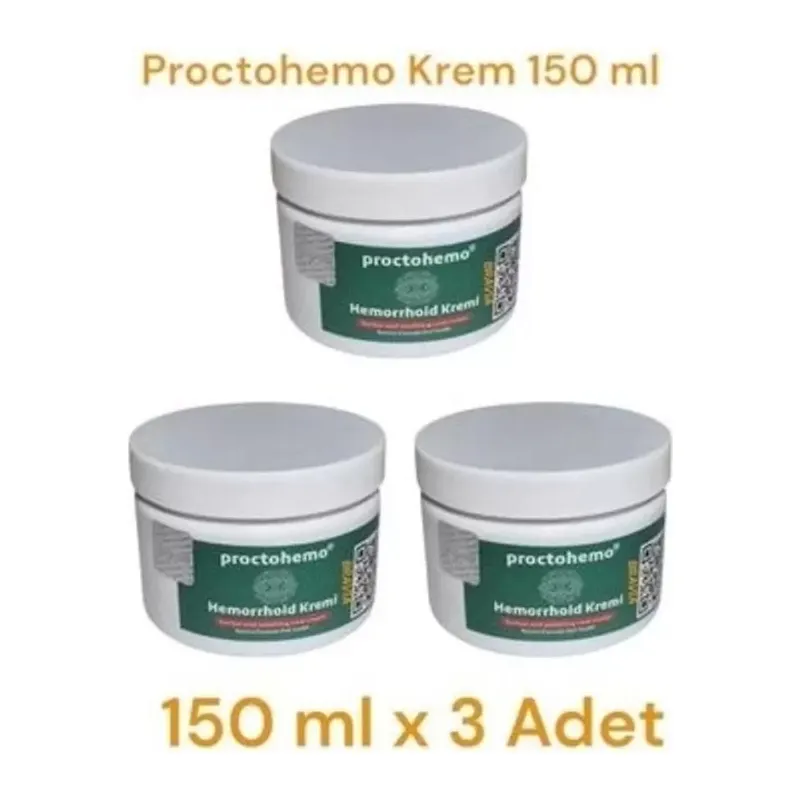 Proctohemo Krem 150 Ml - Hemorrhoid Cream X 3 Adet