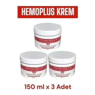 Hemoplus Hemorrhoid Cream 150 Ml X 3 Adet