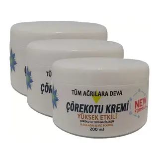 Corex Çörek Otu Kremi 3ad Büyük Boy X 200 Ml Ağrılara Kremi / 3 Adet Vücut Bakım Kremi