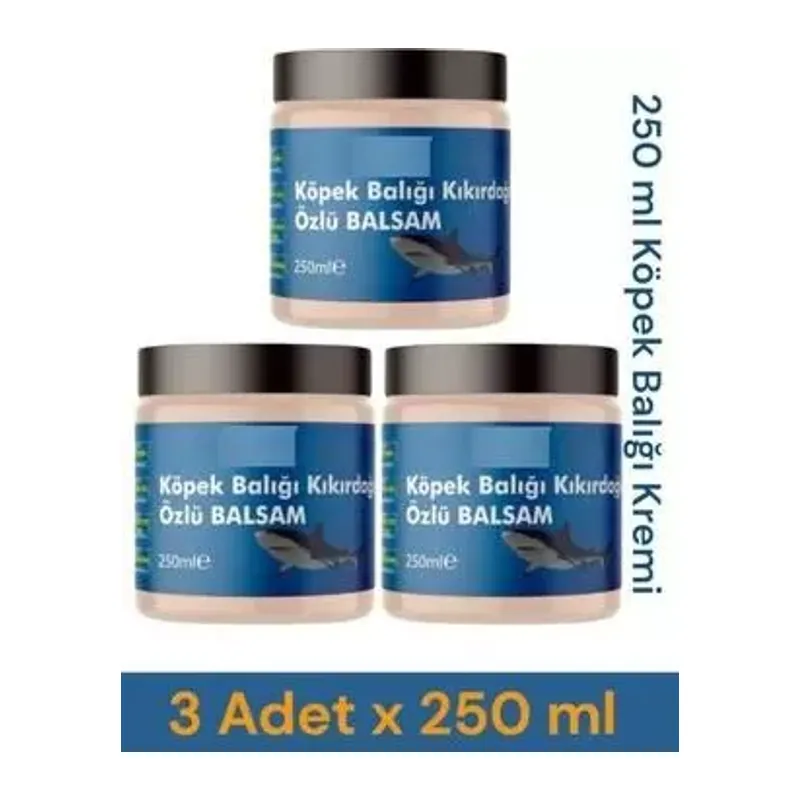 Köpek Balıgi Kıkırdagı Kremi Sızılarınız Için 250 Ml X 3 Adet