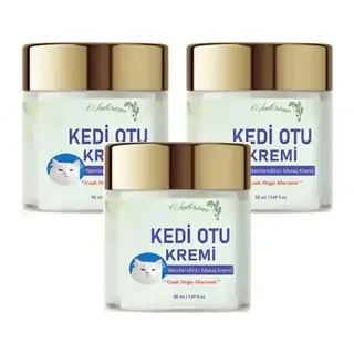 Kedi Otu Kremi Uzak Doğu Muzicesi Doğal Masaj Krem 50ml X 3 Adet