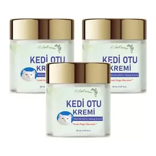 Süper Kedi Otu Kremi Uzak Doğu Muzicesi Doğal Masaj Krem 50ml X 3 Adet