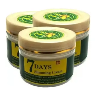 7 Days Slimming Cream 100 Ml Vücut Bakım Kremi Zencefil Muzicesi 3 Adet