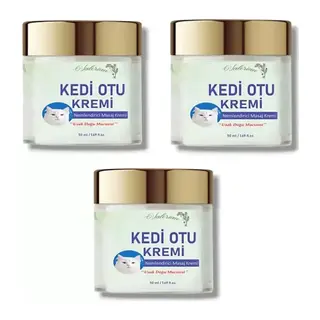 Kedi Otu Kremi Uzak Doğu Muzicesi Doğal Krem 50 Ml X 3 Adet