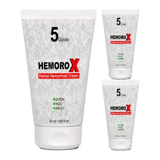 Hemorox Kremi 3 Adet Tüp Hemeroidkrem