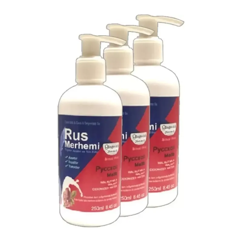 Tüylere Krem 3 Adet 250 Ml Ceviz Sütlü & Cevizli Russ Merhemi