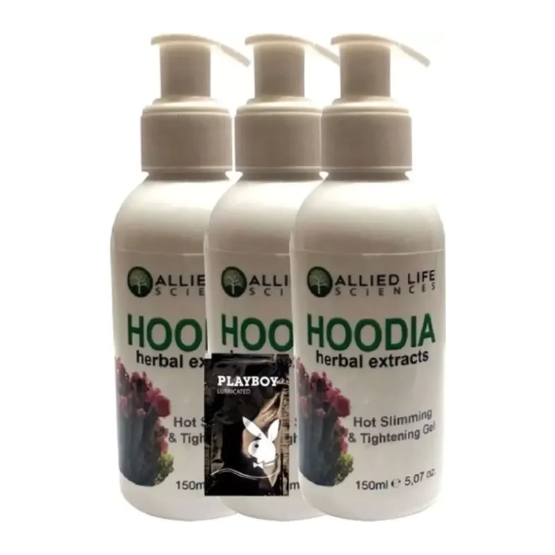 Allied Life Sciences Hoodia Herbal Extracts Hot Slimming & Tightening 150 Ml X 3 Adet + Jel