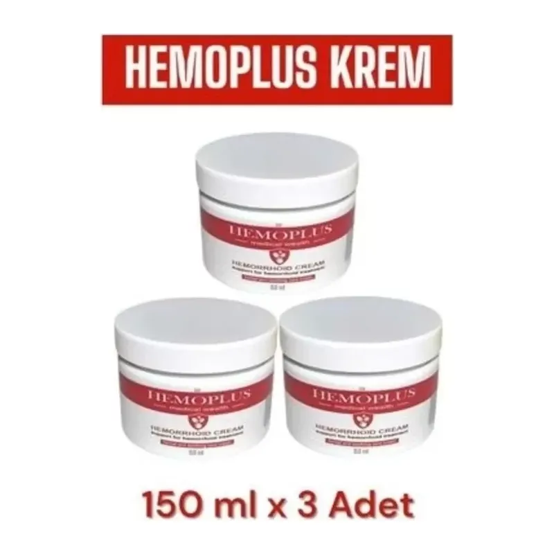 Süper Hemoplus Bakım Kremi 150 Ml X 3 Adet