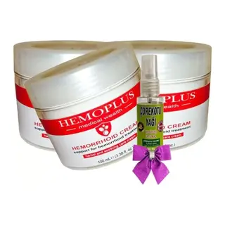 Süper Hemoplus Bakım Kremi 100 Ml X 3 Adet + Çörek Otu Yağı 30 Ml