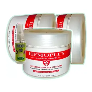 Hemoplus Krem 100 Ml X 3 Adet + Çörek Otu Yağı 30 Ml